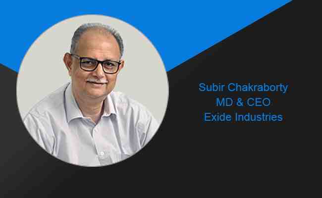 Subir Chakraborty appointed as MD & CEO of Exide Industries