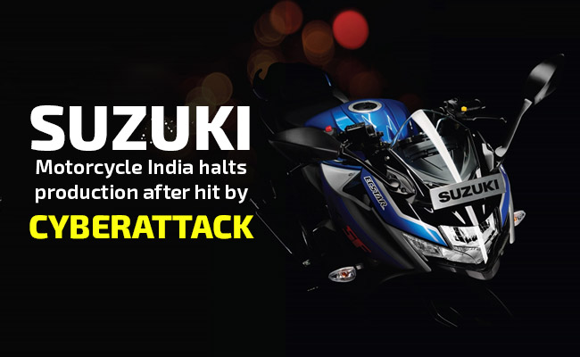 Suzuki Motorcycle India halts production after hit by cyberattack