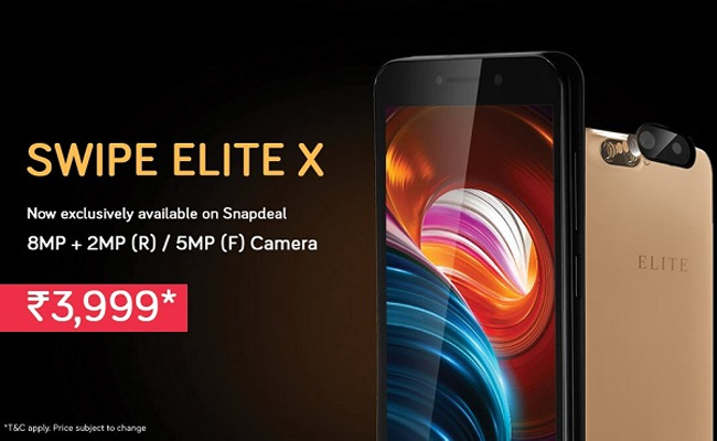 Swipe launched – Swipe Elite X on Snapdeal at 20% discount in India 