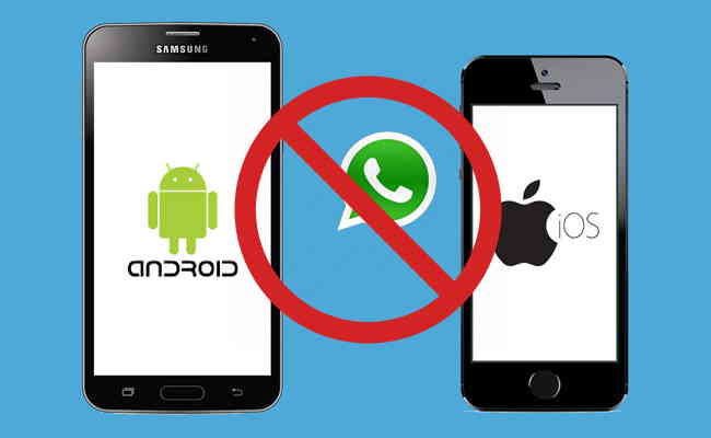 WhatsApp stopped supporting and updating few Android and iOS platforms