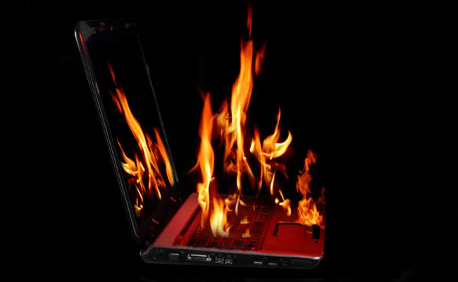 Woman suffers 80% burns after her laptop catches fire