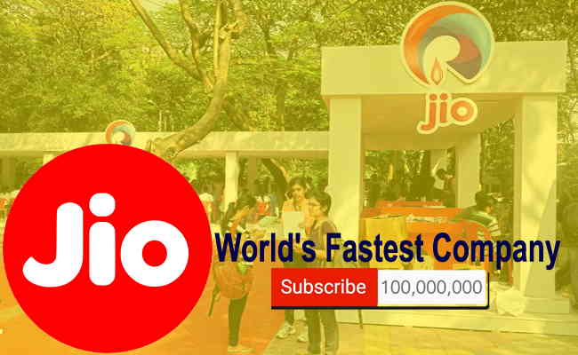 Jio becomes world's fastest company to get 100 million subscribers