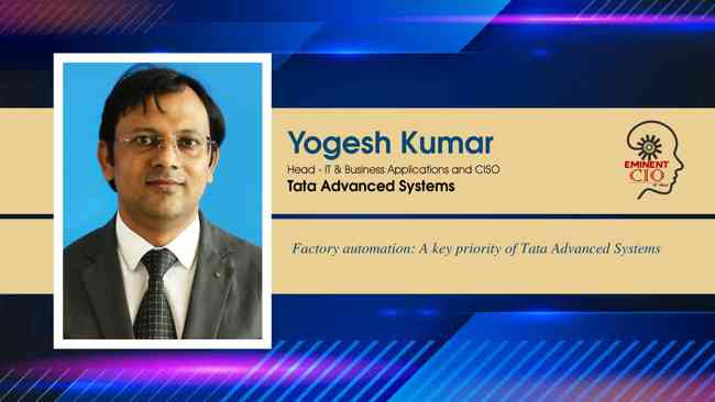 Factory automation: A key priority of Tata Advanced Systems