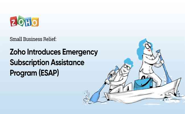 Zoho brings emergency Financial relief to its Small Business Customers