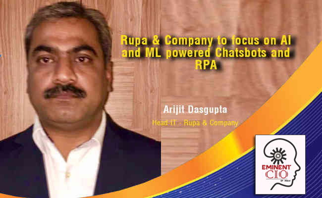 Rupa & Company to focus on AI and ML powered Chatsbots and RPA
